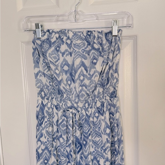 Japna Blue and White Patterned Jumpsuit - Picture 5 of 7